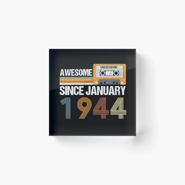 Item preview, Awesome Since January 1944 | 79th Birthday Gifts | 79 Years Old Gifts designed and sold by AMINE  ★★★★★.