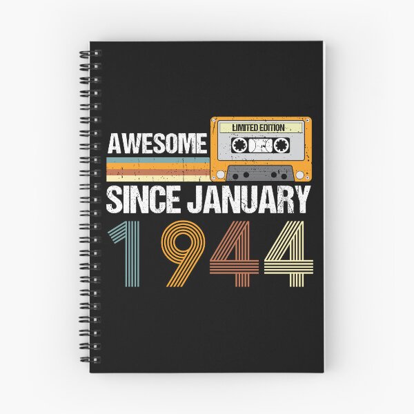 Item preview, Awesome Since January 1944 | 79th Birthday Gifts | 79 Years Old Gifts designed and sold by AMINE  ★★★★★.