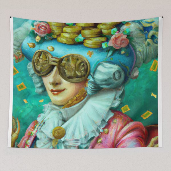 Item preview, Unusual Altered Steampunk Portrait Painting with Goggles ( Steampunk ) designed and sold by RadRococo.