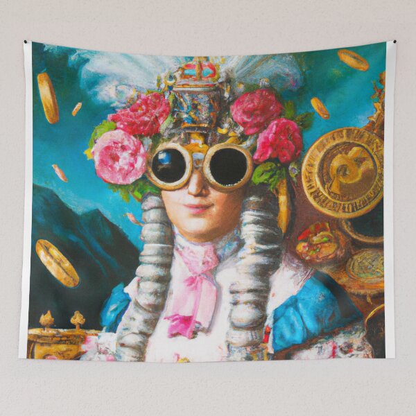 Item preview, Unusual Altered Steampunk Portrait Painting with Goggles ( Steampunk ) designed and sold by RadRococo.