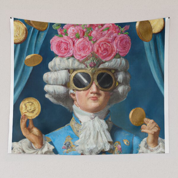 Item preview, Unusual Altered Steampunk Portrait Painting with Goggles ( Steampunk ) designed and sold by RadRococo.