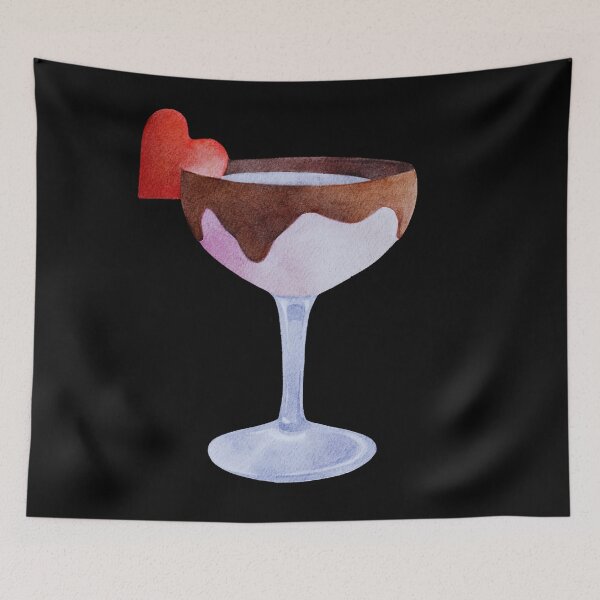 Artikelvorschau, Schokoladen-Erdbeer-Martini-Cocktail entworfen und verkauft von antevasinart.
