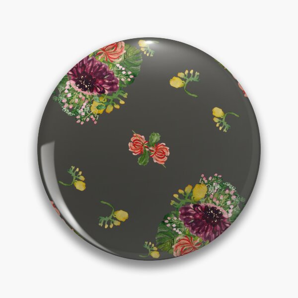 Artikelvorschau, Dahlia palm flower pattern a watercolor grey entworfen und verkauft von Yana Mustafina | Boho Soulful Designs.