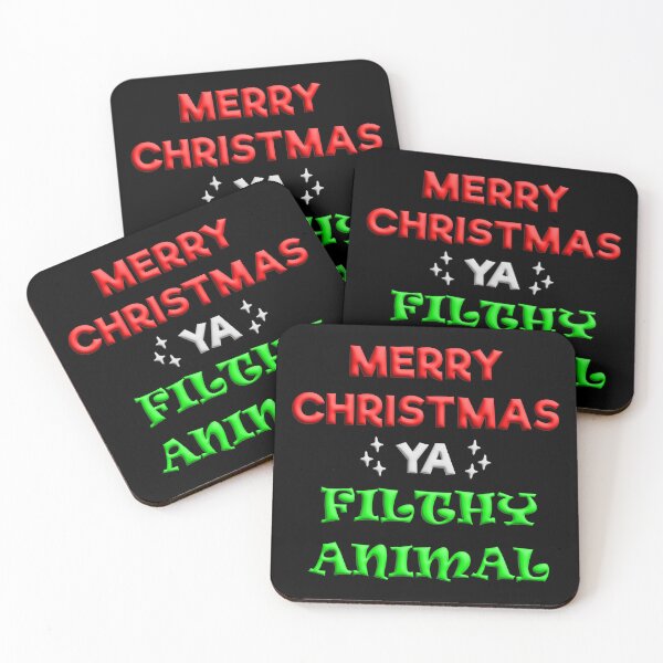 Item preview, Merry Christmas Ya Filthy Animal designed and sold by Scrumptious Designs.