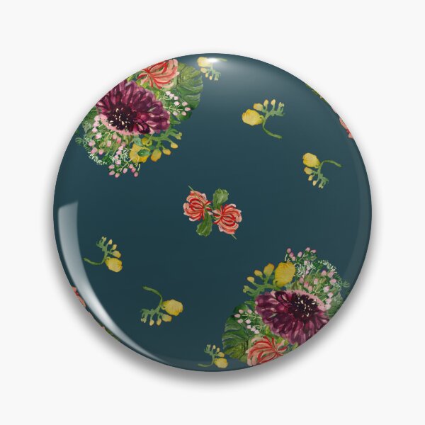Artikelvorschau, Dahlia palm flower pattern a watercolor turquoise entworfen und verkauft von Yana Mustafina | Boho Soulful Designs.