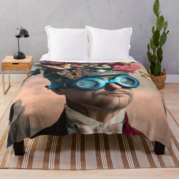 Item preview, Unusual Altered Steampunk Portrait Painting with Goggles ( Steampunk ) designed and sold by RadRococo.