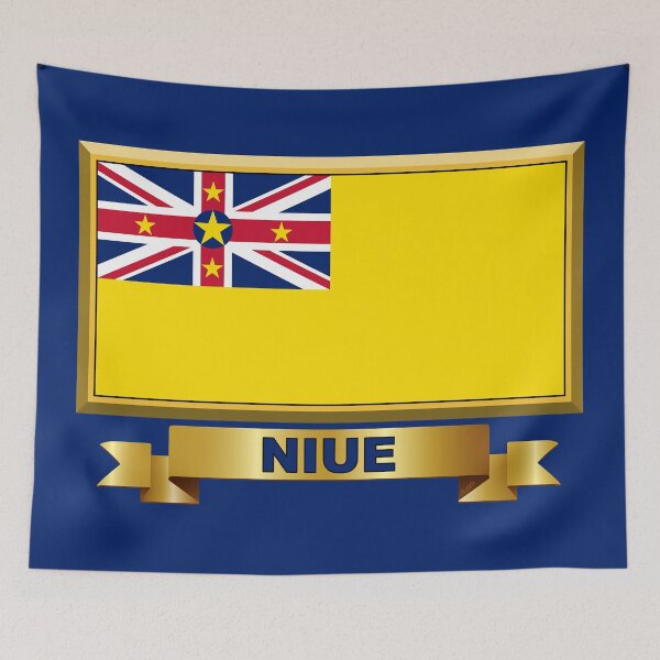 Item preview, NIUE Flag Gifts, Masks, Stickers & Products (GF) designed and sold by mpodger.