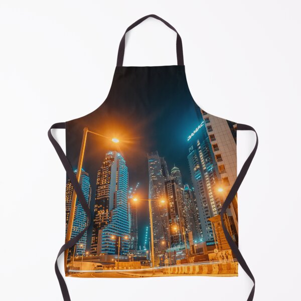 Item preview, Fantastic nighttime skyline with illuminated skyscrapers. Dubai, UAE designed and sold by RaimondKlavins.