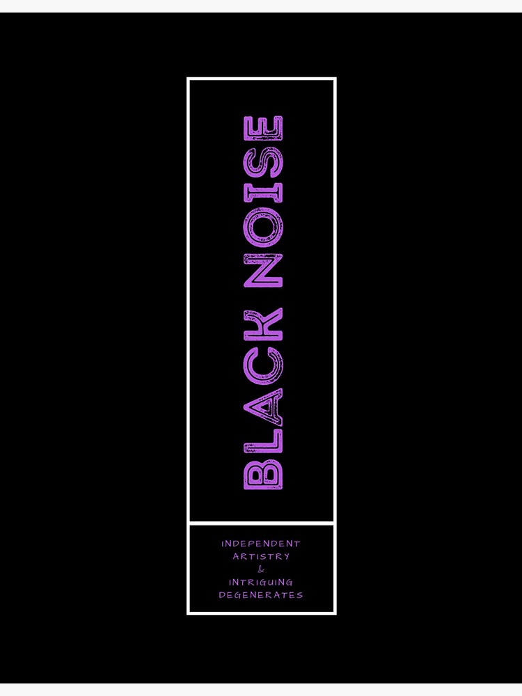 Thumbnail 3 of 3, Sticker, Black Noise Vertical designed and sold by BlackNoiseZine.