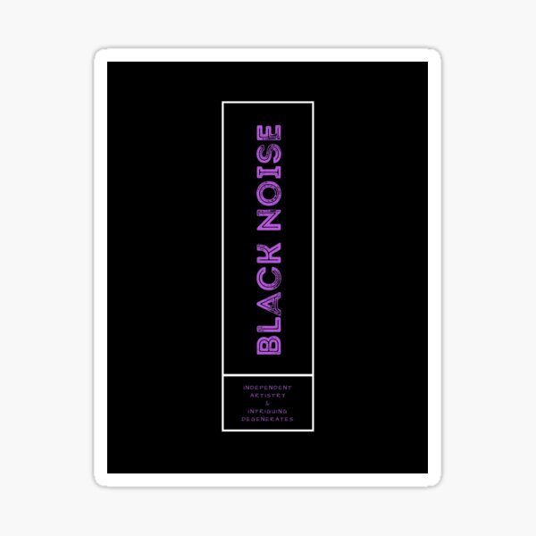 Black Noise Vertical Sticker