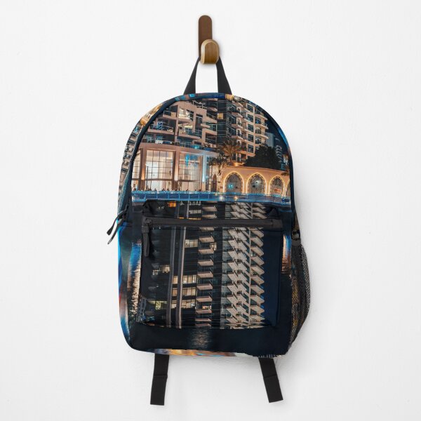 Item preview, Fantastic nighttime skyline with illuminated skyscrapers. Dubai, UAE designed and sold by RaimondKlavins.