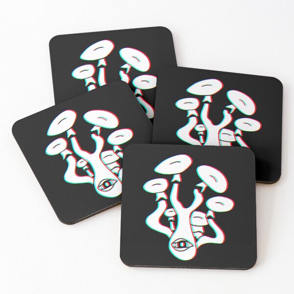 Item preview, 3D Mushrooms With An Eye - Trippy Mushroom Art designed and sold by mikeymadness.