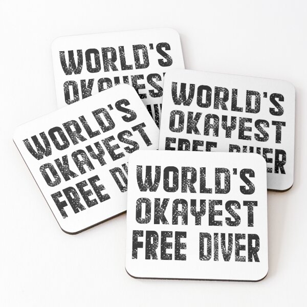Item preview,  world's okayest free diver - best freediving & spearfishing gift idea for a deep blue ocean bottom lovers designed and sold by Live  Today.