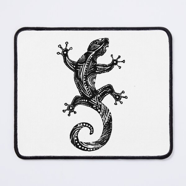 Item preview, Black Tribal Gecko designed and sold by Sebastian Grafmann.