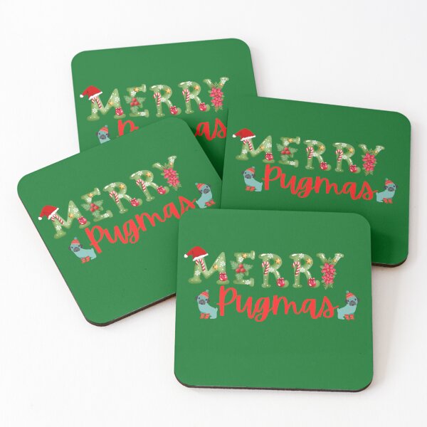 Item preview, Merry Pugmas. Christmas Pug. Festive Pug. designed and sold by Doggymadness.
