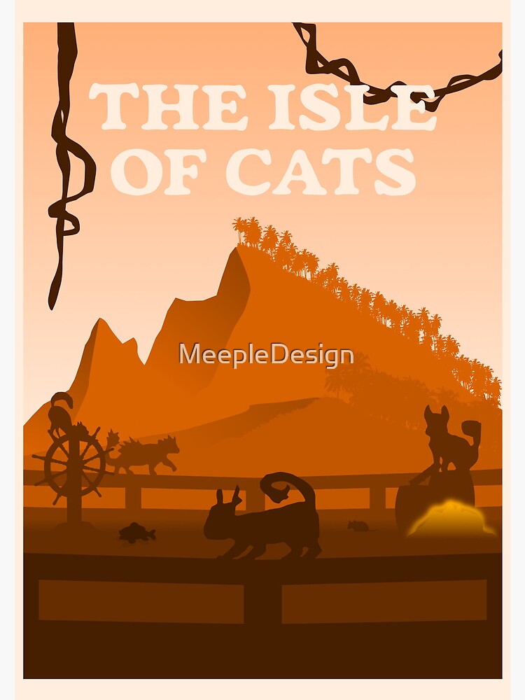 The Isle of Cats (Orange) - Board Games - Minimalist Travel Poster Style - Board  Game Art Spiral Notebook for Sale by MeepleDesign