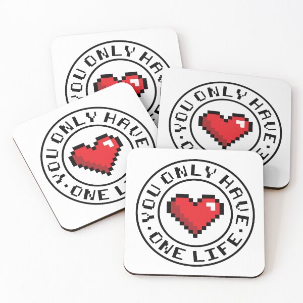 Item preview, You Only Have One Life (Red Heart) designed and sold by runningwithfoxes.