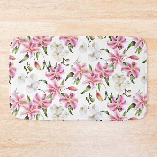 Item preview, Orchid and Lilies Watercolour Vintage Design designed and sold by Tina Veenstra.