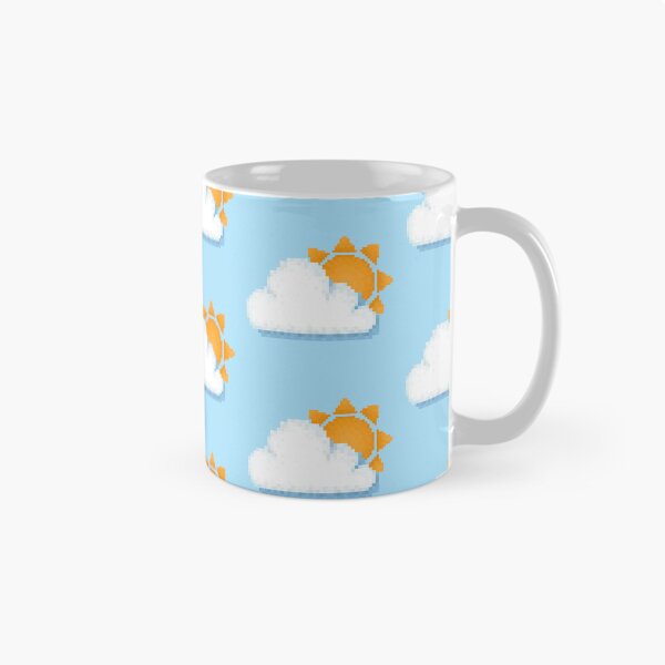 Item preview, Retro Pixel Sunshine and Cloud Weather Icon Design designed and sold by 8BitTrip.