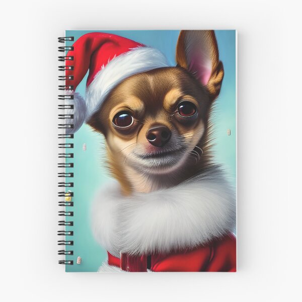 Item preview, Christmas Chihuahua Wearing A Santa Hat designed and sold by ZenEverAI.