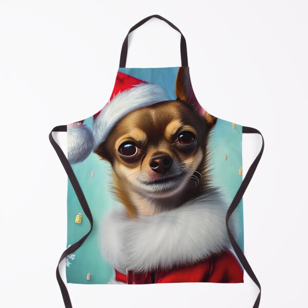 Item preview, Christmas Chihuahua Wearing A Santa Hat designed and sold by ZenEverAI.