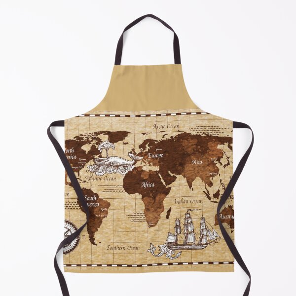 Item preview, Hand drawn retro map designed and sold by Alizo Antique.