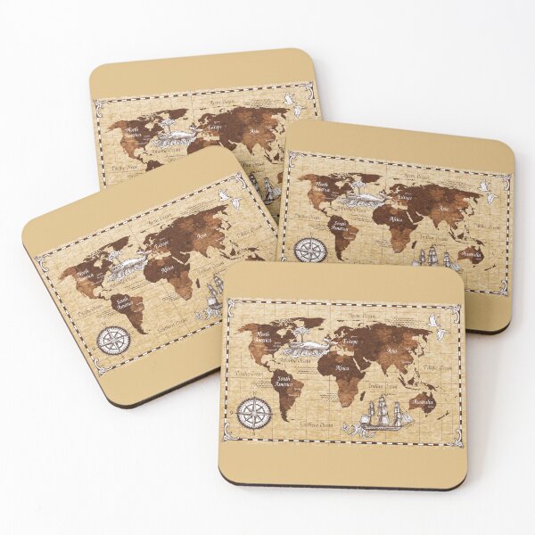 Item preview, Hand drawn retro map designed and sold by Alizo  Antique.