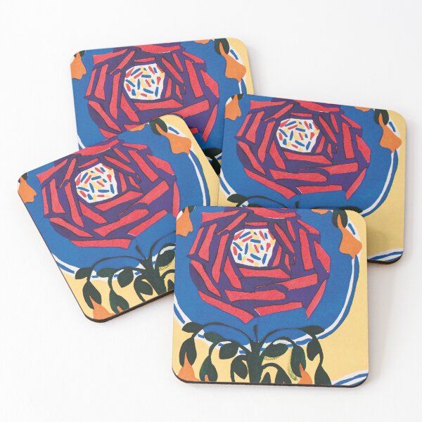 Item preview, EA Séguy botanical floral print – pink and teal designed and sold by rpvga.