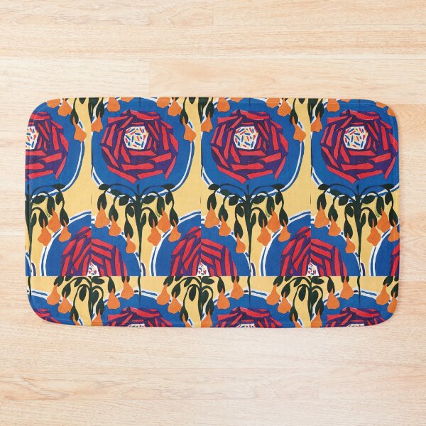 Item preview, EA Séguy botanical floral print – pink and teal designed and sold by rpvga.