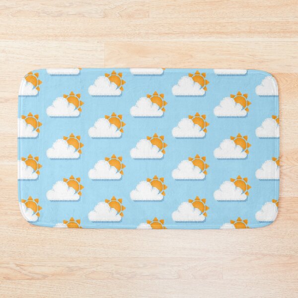 Item preview, Retro Pixel Sunshine and Cloud Weather Icon Design designed and sold by 8BitTrip.