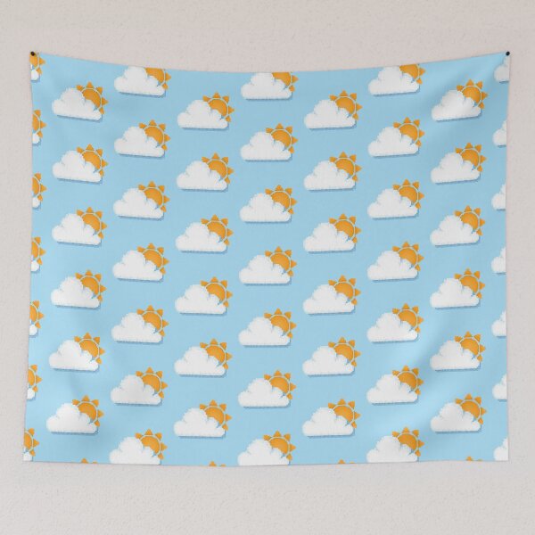 Item preview, Retro Pixel Sunshine and Cloud Weather Icon Design designed and sold by 8BitTrip.