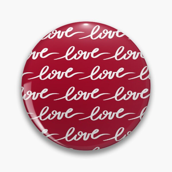 Item preview, Valentine's Day Red and White Love Text Pattern designed and sold by sweetbelle.
