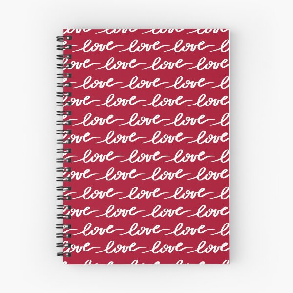 Item preview, Valentine's Day Red and White Love Text Pattern designed and sold by sweetbelle.