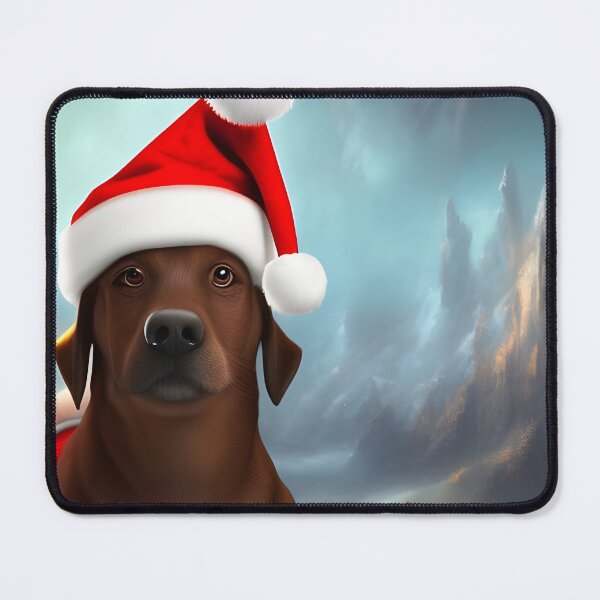 Item preview, Santa Dog designed and sold by FamiliarPufferfish.