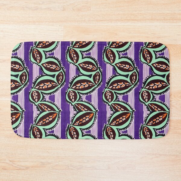 Item preview, EA Séguy botanical floral print – purple and green designed and sold by rpvga.