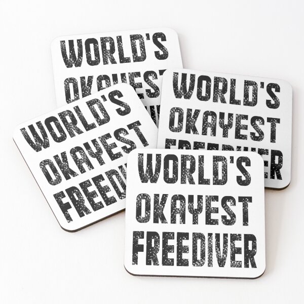 Item preview,  world's okayest free diver - best freediving & spearfishing gift idea for a deep blue ocean bottom lovers designed and sold by Live  Today.
