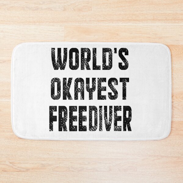 Item preview,  world's okayest free diver - best freediving & spearfishing gift idea for a deep blue ocean bottom lovers designed and sold by Live  Today.