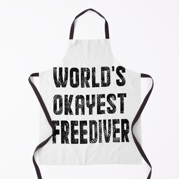 Item preview, world's okayest free diver - best freediving & spearfishing gift idea for a deep blue ocean bottom lovers designed and sold by Live Today.