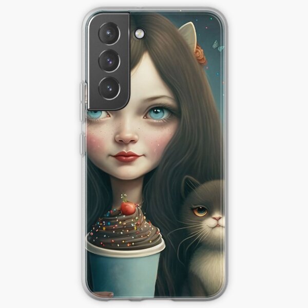 Mariecat and blacky the cat  Samsung Galaxy Soft Case