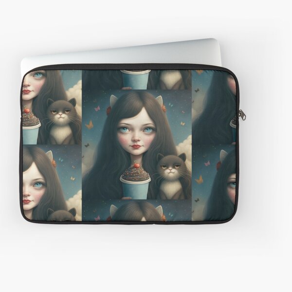 Mariecat and blacky the cat Laptop Sleeve