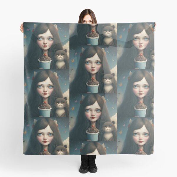 Mariecat and blacky the cat Scarf