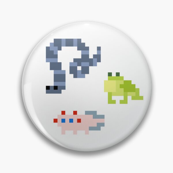 Item preview, Pixel amphibians designed and sold by amphibian-a-day.