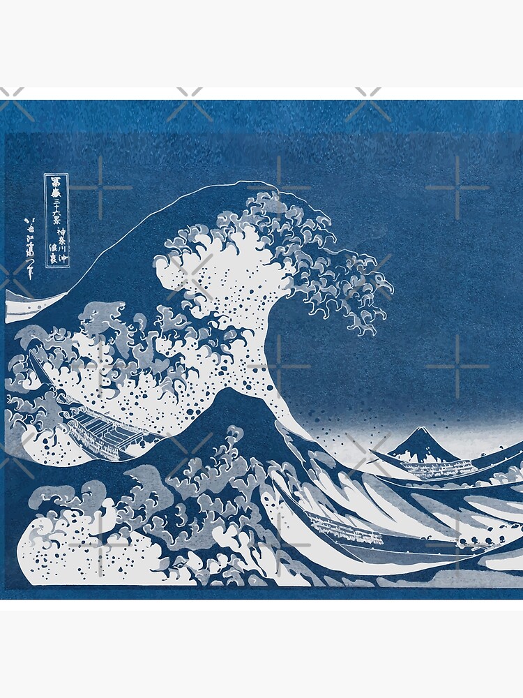 Grande Vague Kanagawa Design Vintage Remix Du Tableau Original De Hokusai  Illustration Stock - Illustration du décoration, normal: 223080516