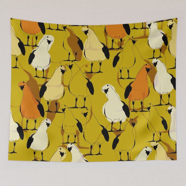 Item preview, Earthtone Seagulls Design  designed and sold by MindCereal.