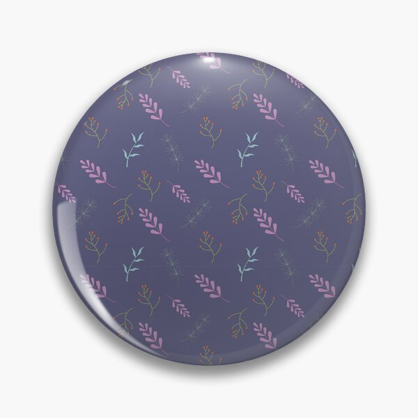 Item preview, simple blue leaves pattern designed and sold by thecreativerse.