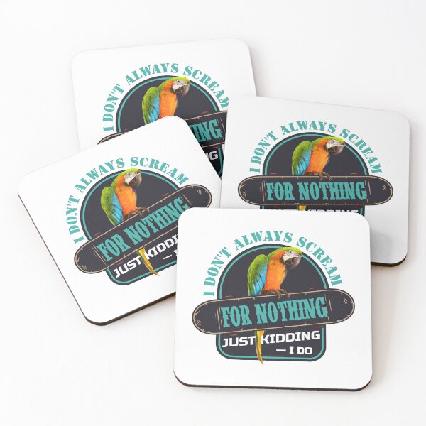 Item preview, Harlequin Macaw - I Don't Always Scream for Nothing; Just Kidding, I Do! designed and sold by Christine James.