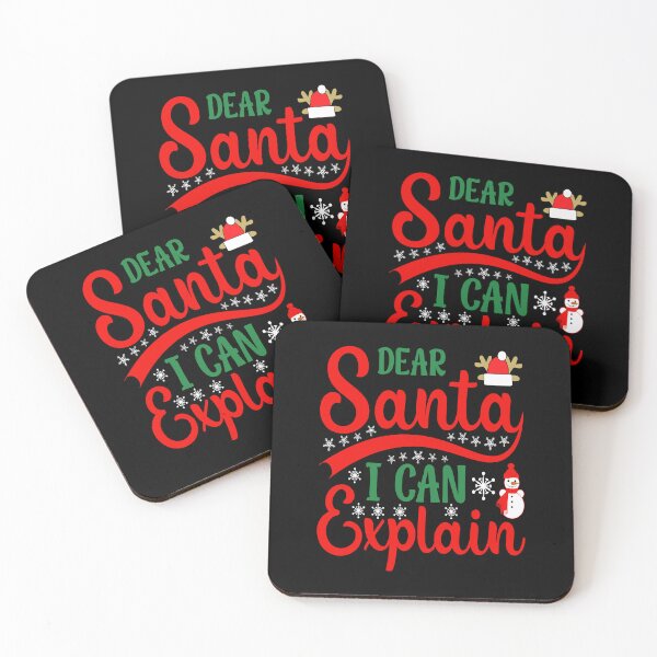 Item preview, Dear Santa I Can Explain T Shirt Design designed and sold by MarvellTeeZone.