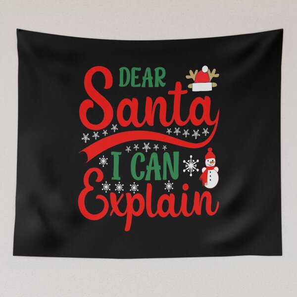 Item preview, Dear Santa I Can Explain T Shirt Design designed and sold by MarvellTeeZone.