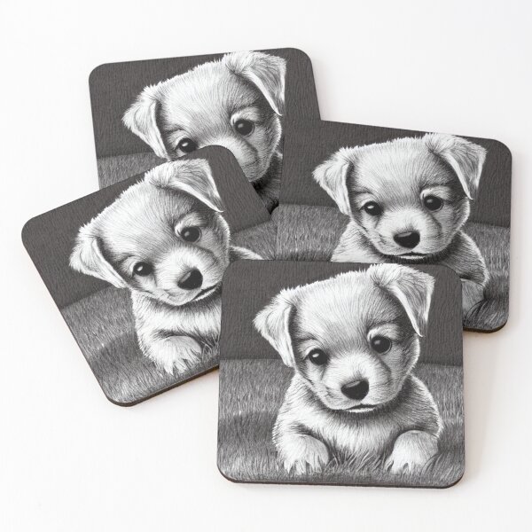 Item preview, Dog fanart Mans Best Friend simple puppy with big eyes designed and sold by ValleyDream.