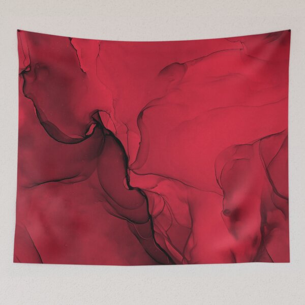 Item preview, Vibrant & Modern Red Palette 6 Trending Alcohol Ink Art by Janzay designed and sold by Janzay.